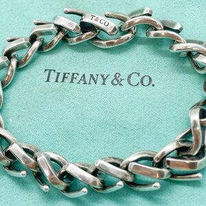 Tiffany & Co Forge Medium Link Bracelet Sterling Silver 7.5"